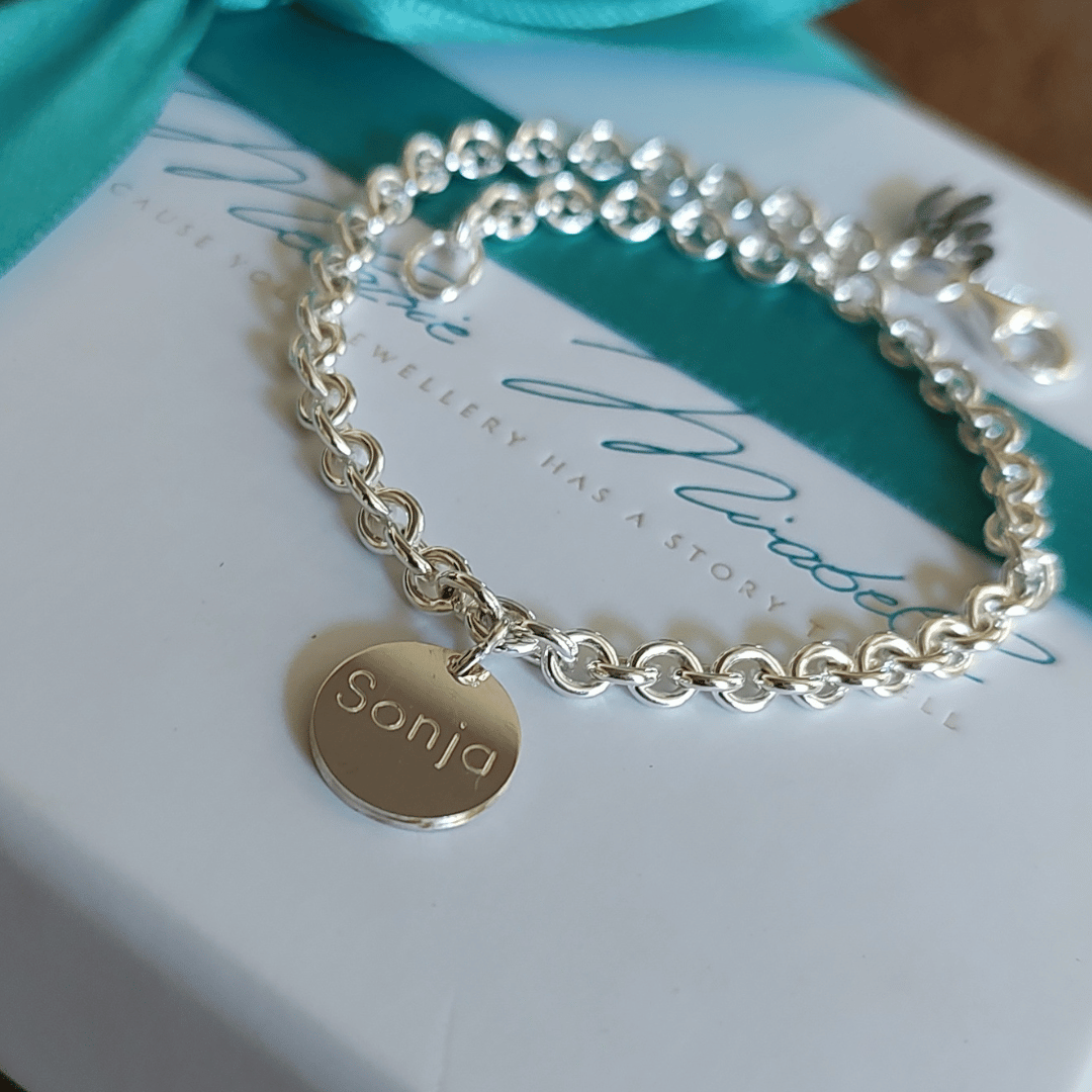 Initialen Armband mit Gravur, Plättchen Armband silber, Namensarmband silber mit Namen kinder, Familienarmband mit gravur, armband für mama mit namen kinder