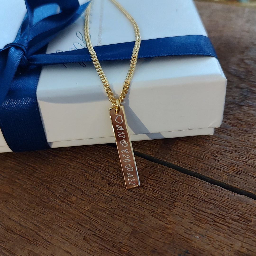 Herren Kette Gold, Barren Kette Männer Gold, Goldkette Herren, Kette Gold für Männer, Gravur Kette Männer, 3d Barren Kette, goldkette für herren 585 gold, personalisierte halskette für männer echt gold angefertigung nach eigenen vorstellungen