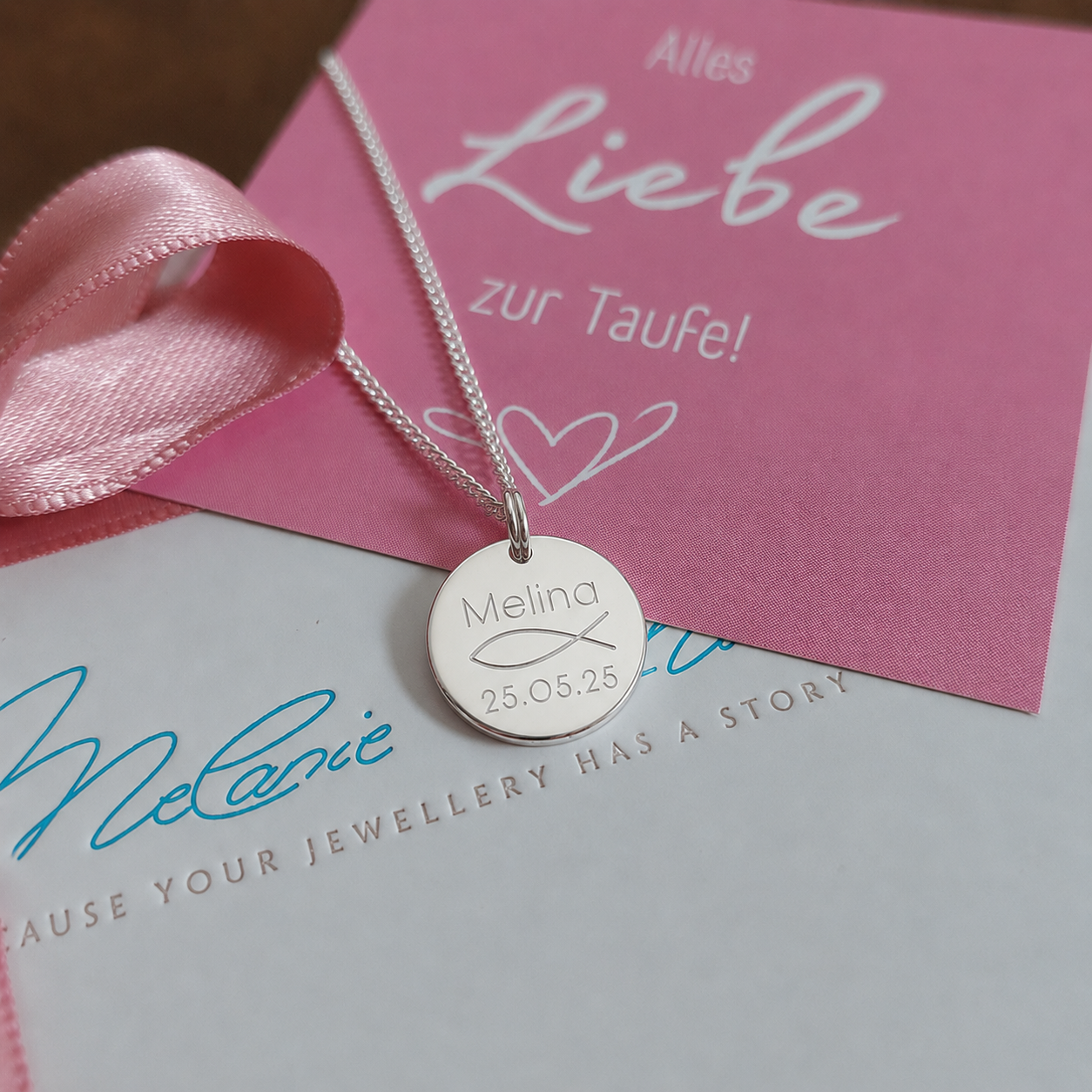 taufkette silber für mädchen, halskette mädchen, kette personalisiert mit gravur für mädchen zur Taufe und kommunion, schmuck für 14 jährige, schmuck jugendlche mädchen, kette zur einschulung für meine tochter, geschenk schultüte zur einschulung