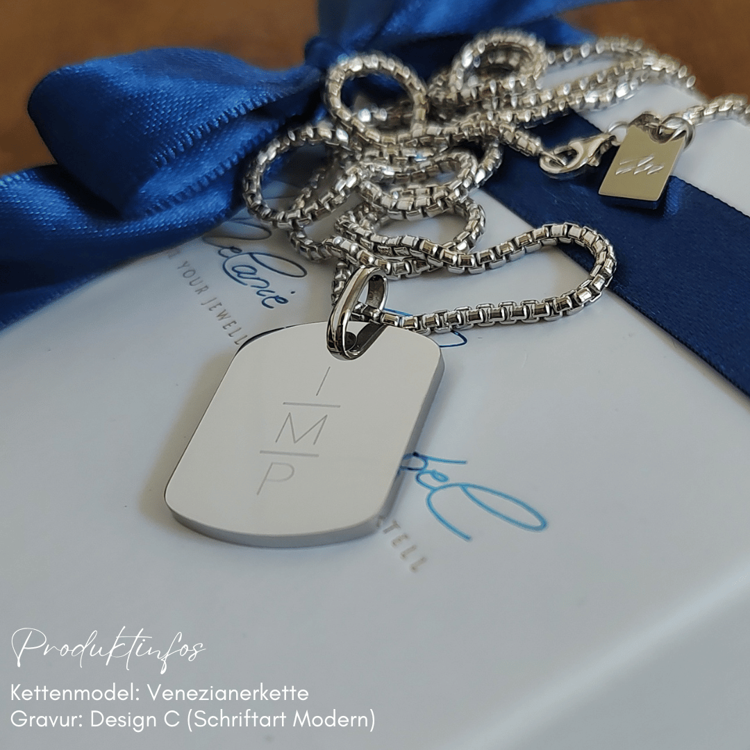 Kette männer mit Initialen kinder