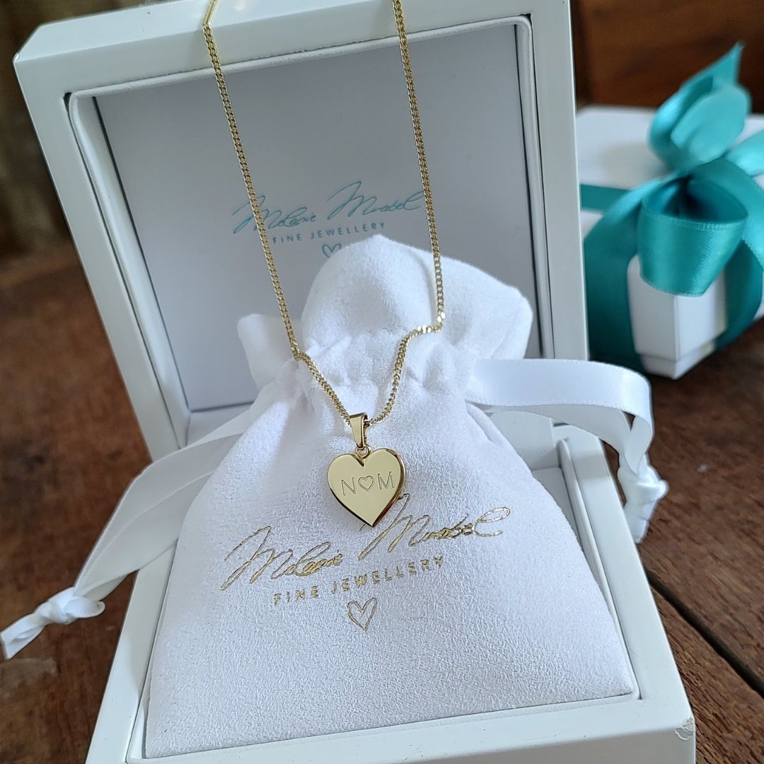 goldkette personalisiert, halskette 333 Gold, namenskette Gold, Herz Kette Echt Gold, Halskette Damen Echtgold, Kette 333 Gold mit gravur, Halskette Gold mit Herz Anhänger