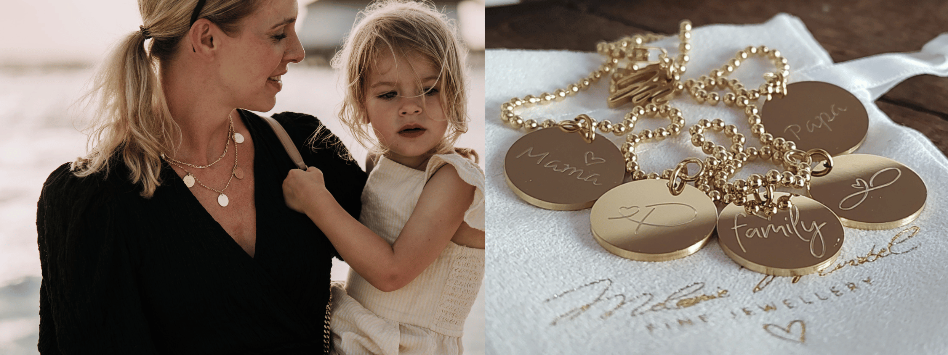 Familienkette mit Gravur, Personalisierte Familienketten für Mama, schmuck für mütter, personalisierter schmuck zur geburt