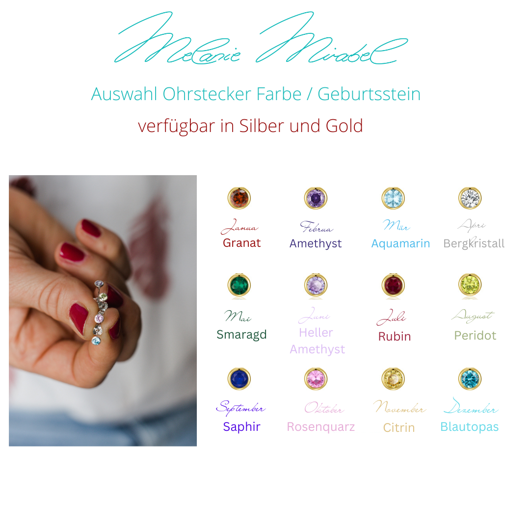 Ohrstecker Mädchen, Ohrstecker Kinder, ohrstecker gold, ohrstecker silber, geburtssteine, ohrstecker geburtsstein, ohrstecker edelstein, ohrstecker zirkonia