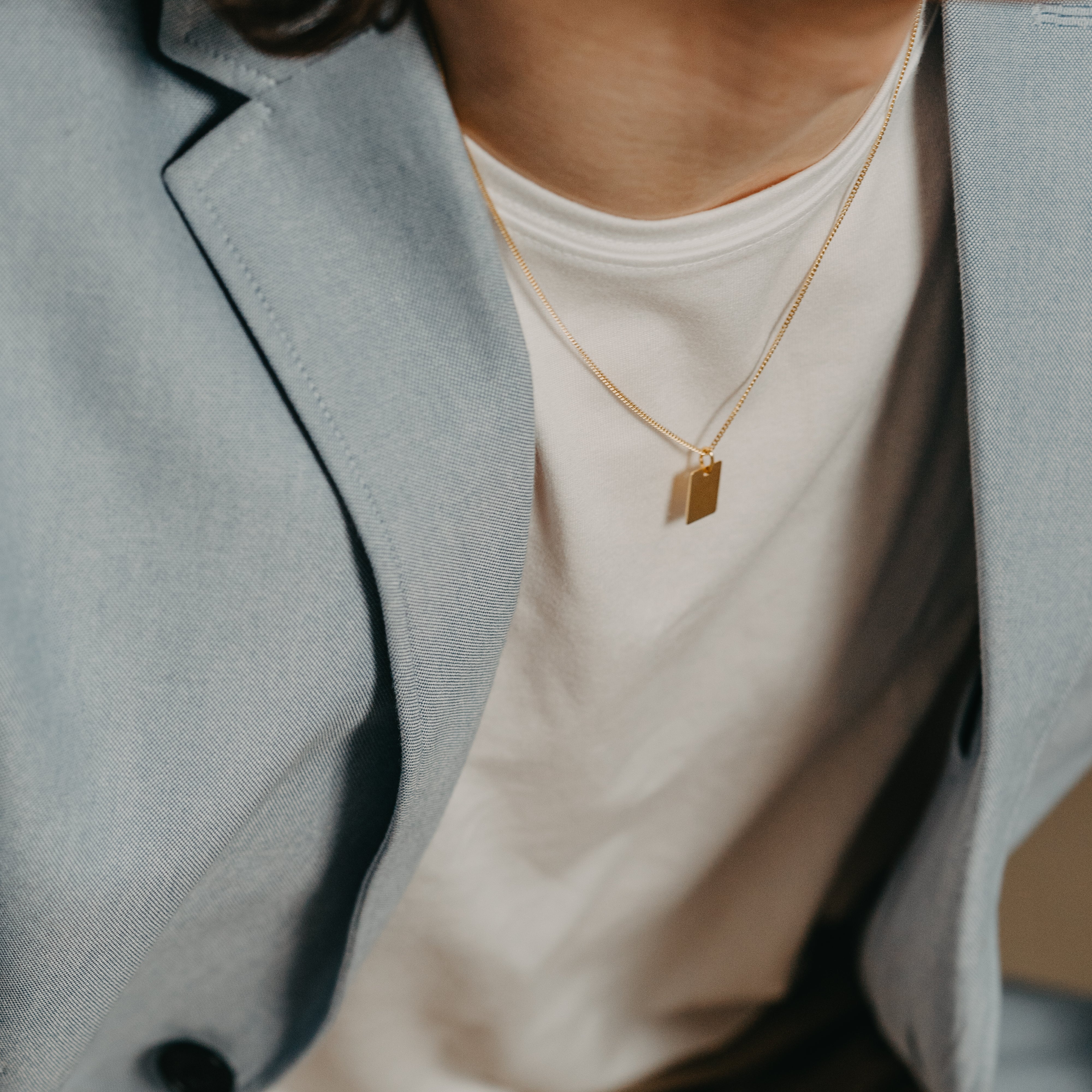 edle halskette mit Gravur für Männer, Herren, personalisierter schmuck für jugendliche, schmuck für 14 jährige junge, Geschenk zum Abitur, graduation necklace gold