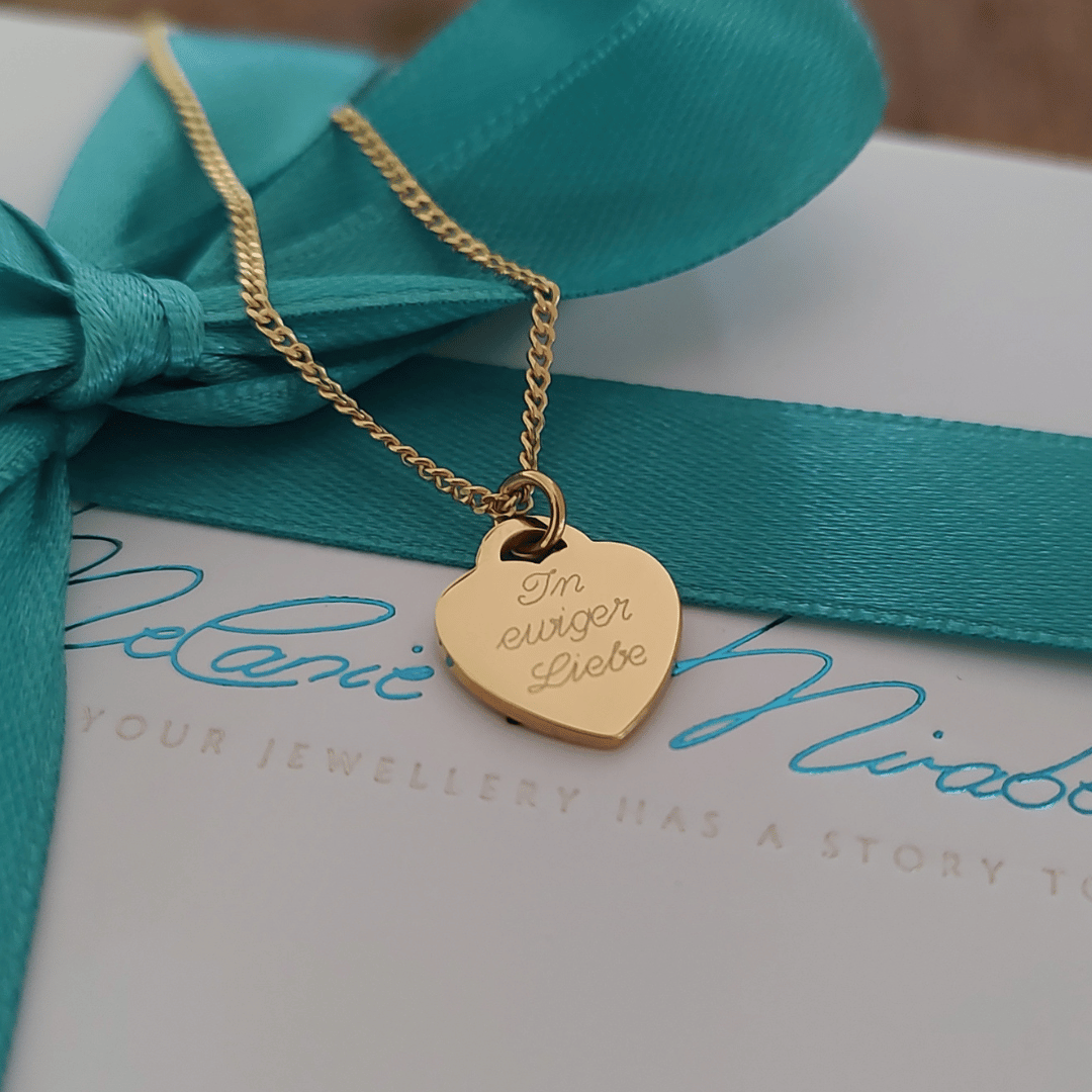 Geschenk Valentinstag, schmuck Valentinstag, Herz kette gold, namenskette mit gravur, herzkette gravur, kette für mama, kette zur geburt