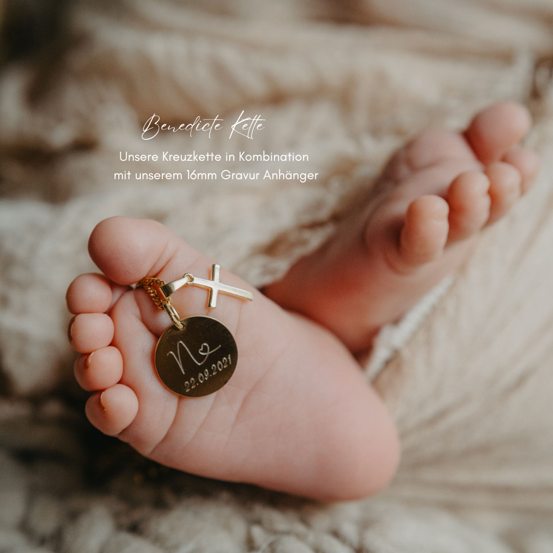 Kreuz Kette Gold, Kreuz kette junge, kreuz kette taufe, taufkette mit kreuz, kette Kommunion mit kreuz, geschenk zur taufe, schmuck mit kreuz anhänger, taufschmuck personalisiert, kette gold für baby, kinderkette, baby schmuck, schmuck zur geburt