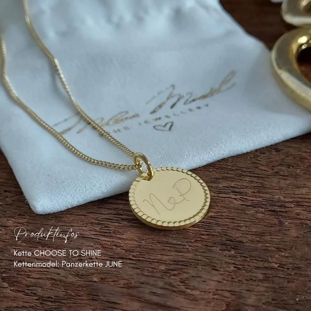 Gravur Anhänger CHOOSE TO SHINE