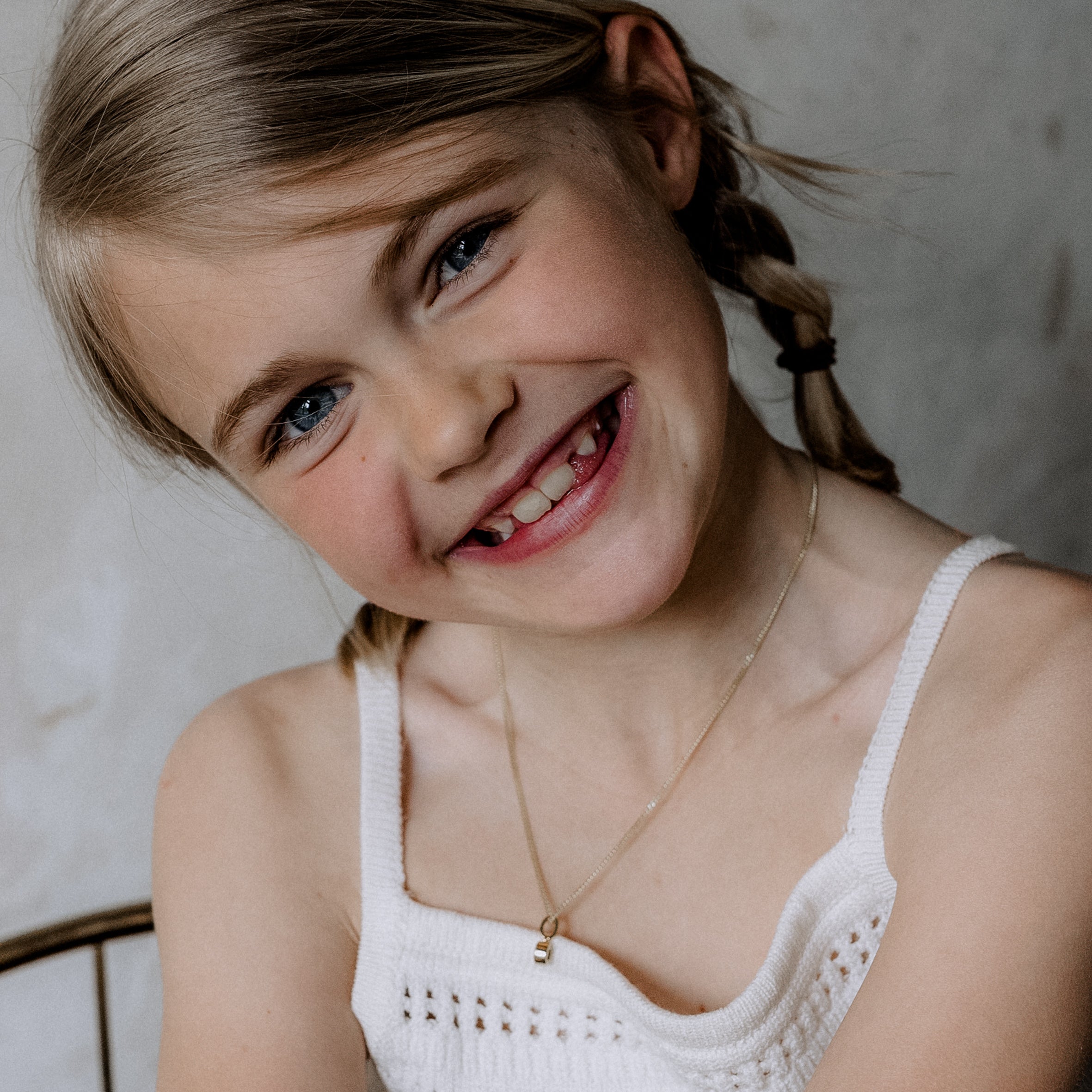 Taufkette Gold mit Geburtsstein Anhänger, Kette Kommunion, Kinderkette Gold, Mädchen Kette mit Edelstein, mädchen kette, geschenke taufe, personalisierter schmuck taufe und kommunion, patenkind schmuck