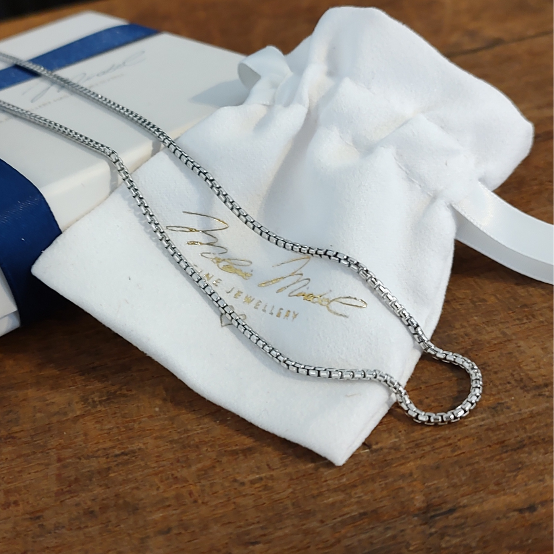 Herren Kette ohne Anhänger, Venezianer Kette für Herren, Panzerketten Herren, Herren Kette 925 Sterlingsilber, Silberkette für Männer, Kette Venezianer Männer