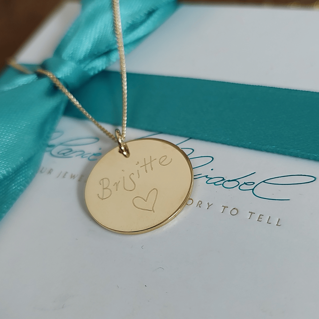 Halsketten aus 585 14 Karat Gold, Goldschmuck, goldkette mit buchstabe, Ketten aus 585er Gold. Personalisierte Ketten aus Gold für Damen online kaufen, sissbliss ketten, hedi kette