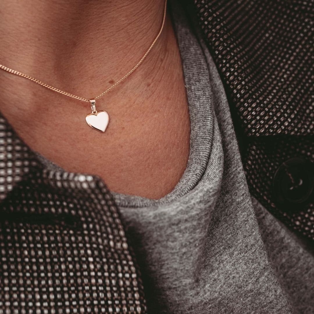 goldkette personalisiert, halskette 333 Gold, namenskette Gold, Herz Kette Echt Gold, Halskette Damen Echtgold, Kette 333 Gold mit gravur, Halskette Gold mit Herz Anhänger
