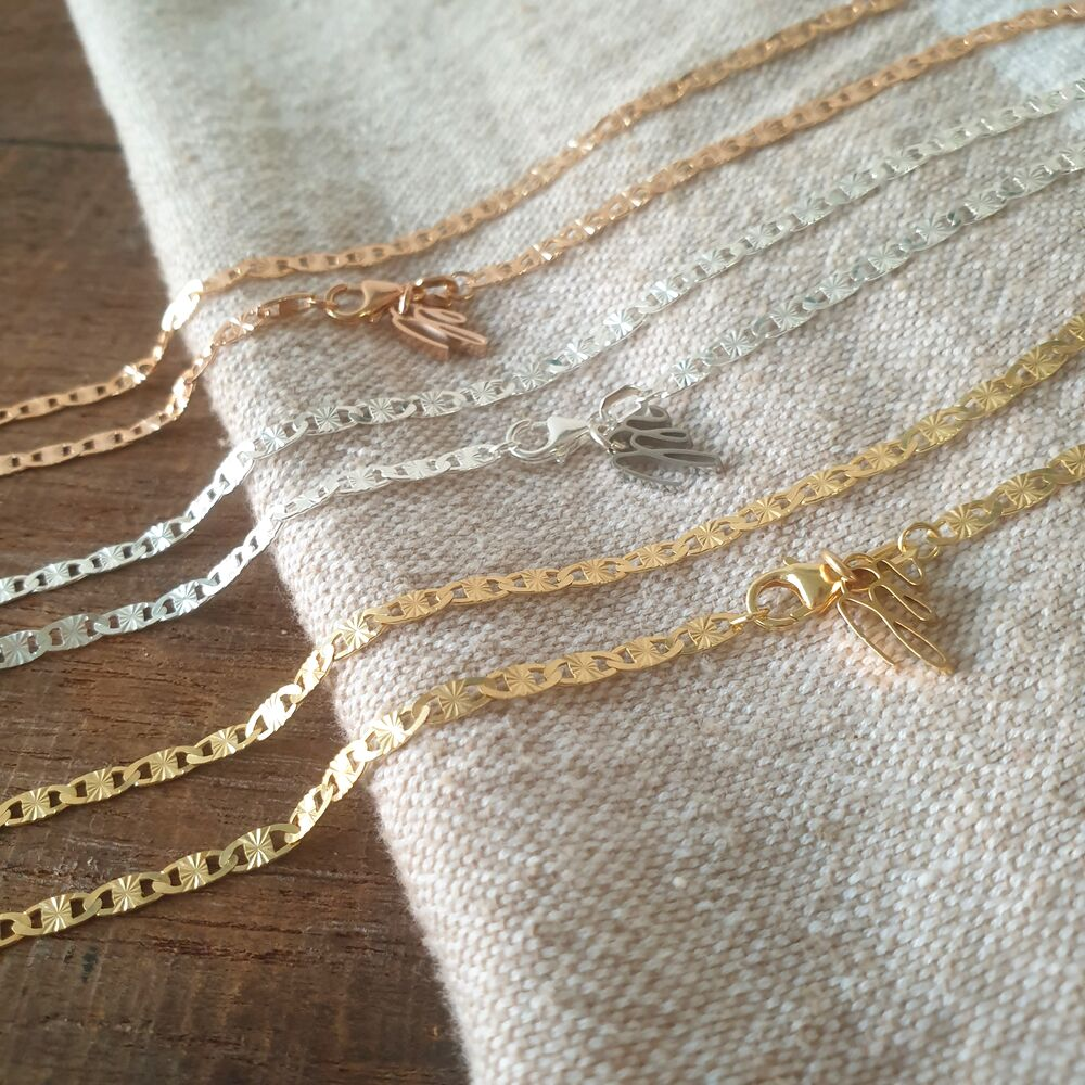 zarter Schmuck, layering ketten