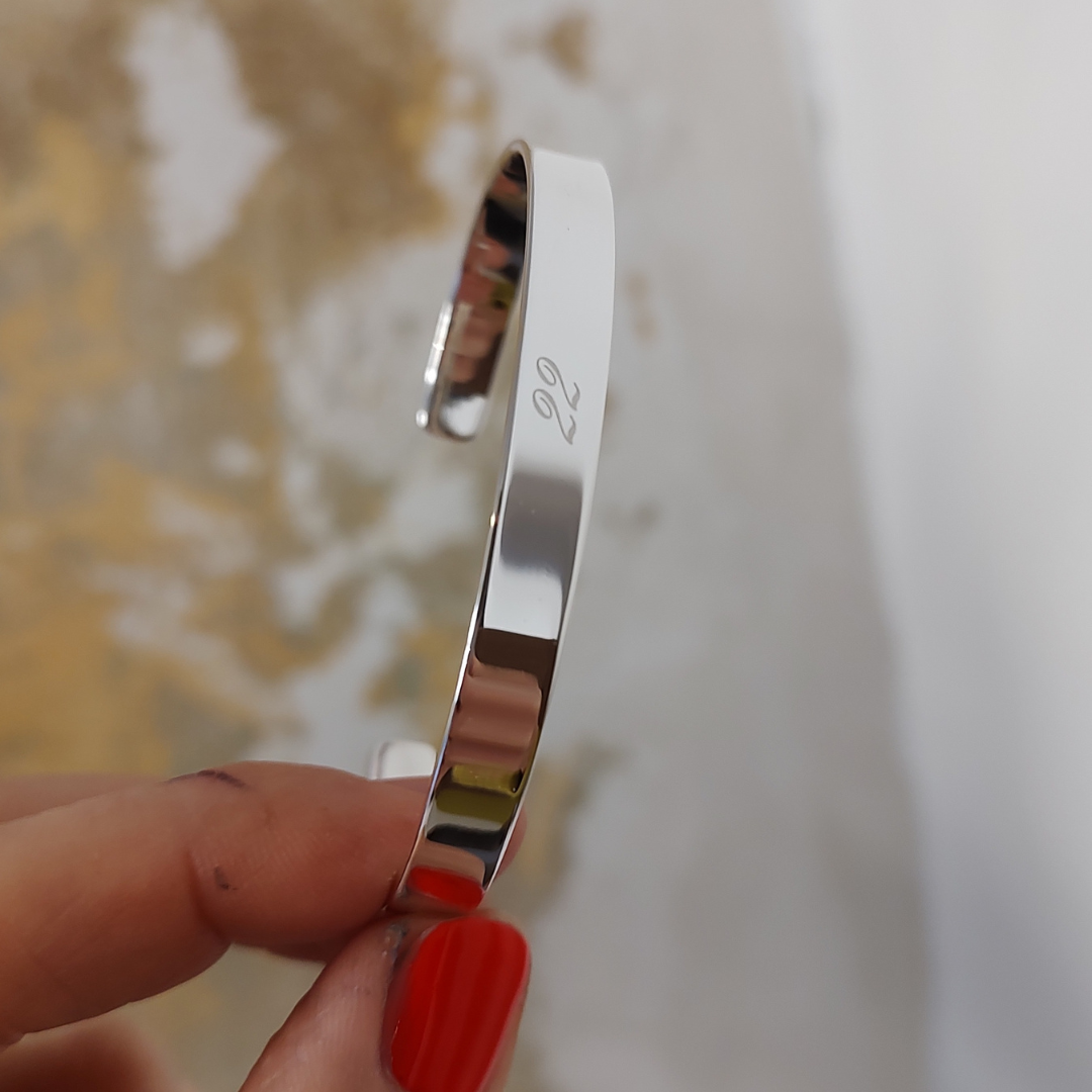 Kinderarmreif mit Gravur, Kinder Armreif Silber, Taufarmband Mädchen Junge, Taufgeschenk personalisiert, Mama Tochter Armband, Mutter Tochter Schmuck, Geschenke zur Taufe, Taufgeschenk