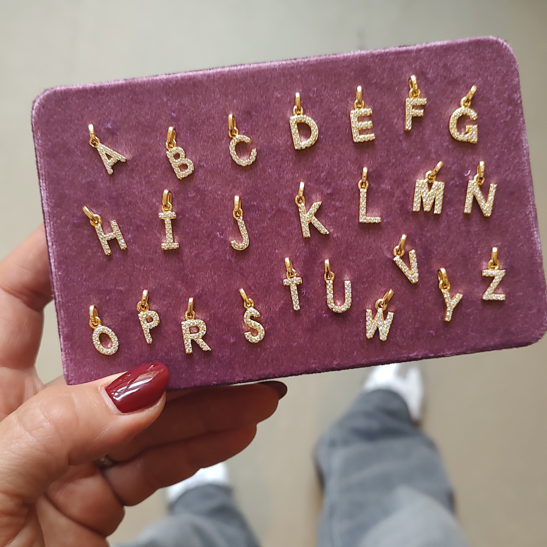 KELLY Kette mit 2 Buchstaben Anhänger