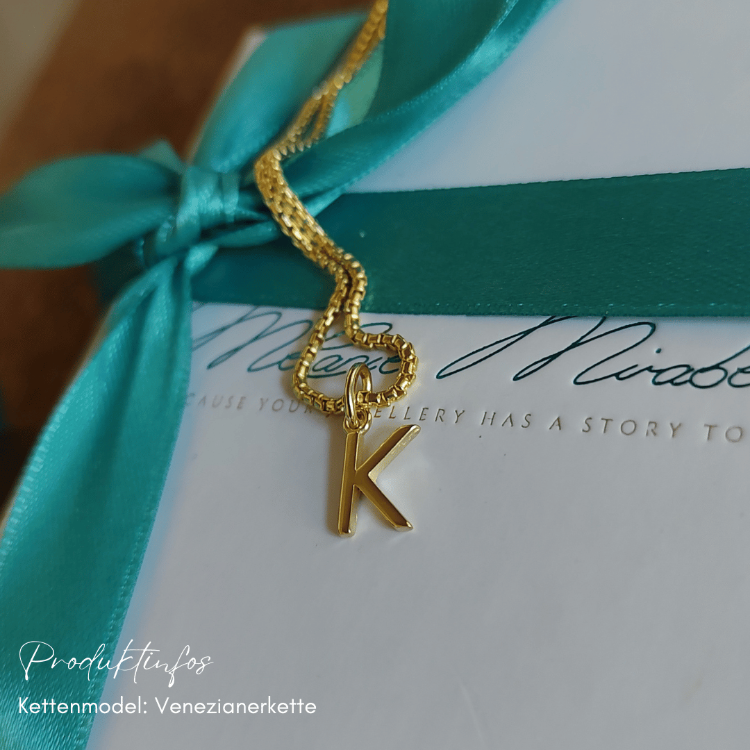 buchstaben kette gold, gold kette mit buchstabe