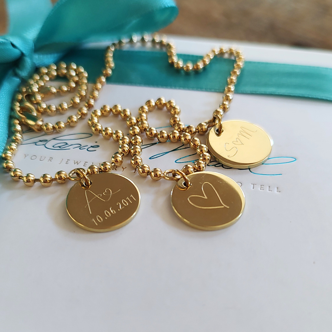 Familienkette 585 Gold, personalisierte Namenskette mit Namen kinder, Buchstaben Ketten mit initialen der familie 750 gold, echt gold kette mit buchstabe, familienkette mit gravur, namenskette für mama mit 3 kinder, geschenk für mama, muttertag geschenk für mütter