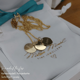 Familienkette Echt Gold, Kette damen 333 Gold mit 3 kinder namen, Familienkette 585 Gold, namenskette mütter mit namen der kinder, kette für mutter zur geburt, schmuck geschenk muttertag, kette für oma mit namen enkelkinder