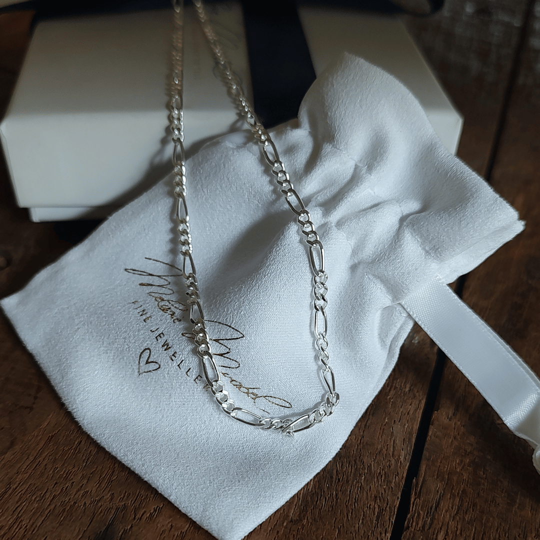 coole kette für männer, stylische kette herren, Figarokette, silberkette herren, männer kette schlicht, dezente kette herren, elegante silberkette