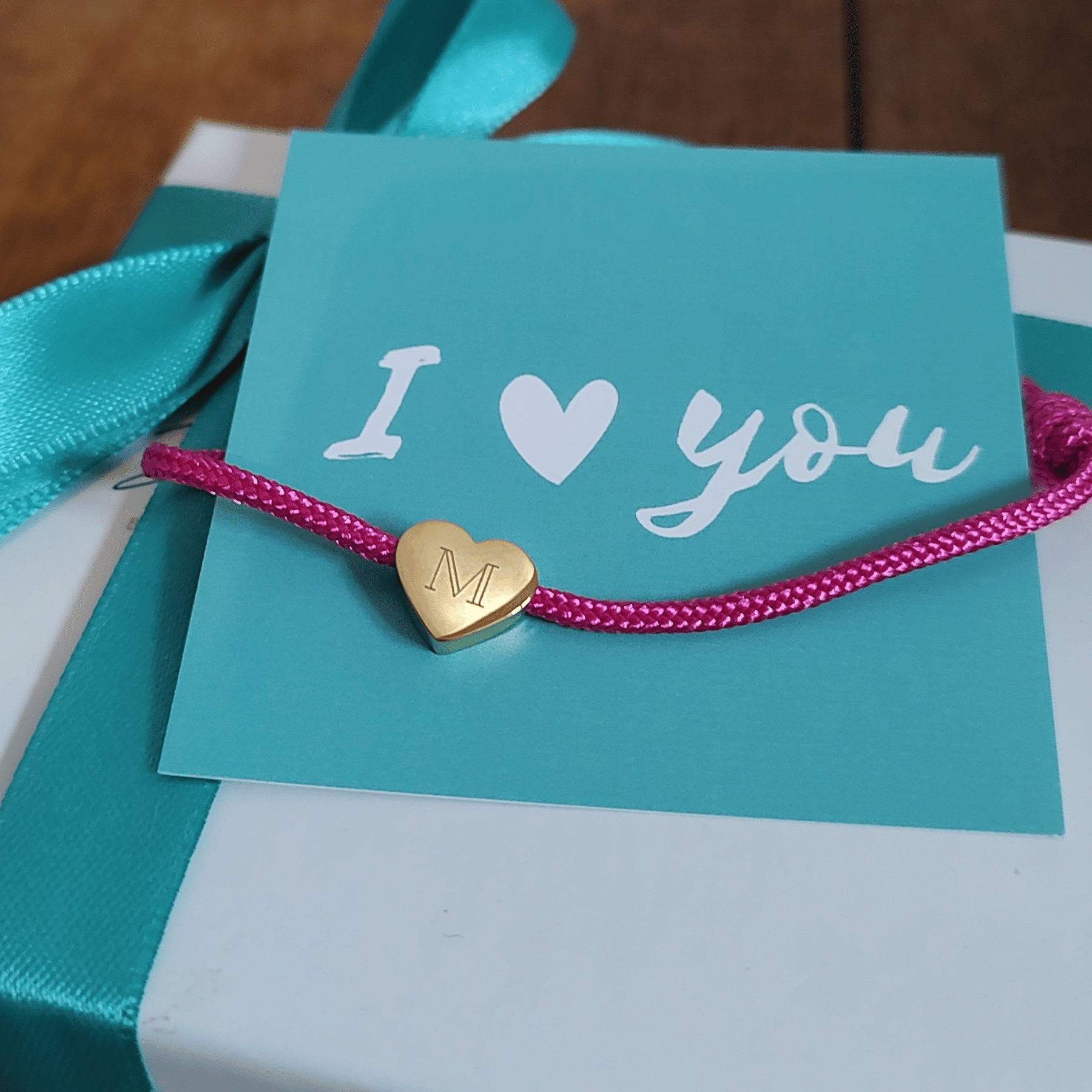 STELLA Herz Armband mit farbigen Paracord Band