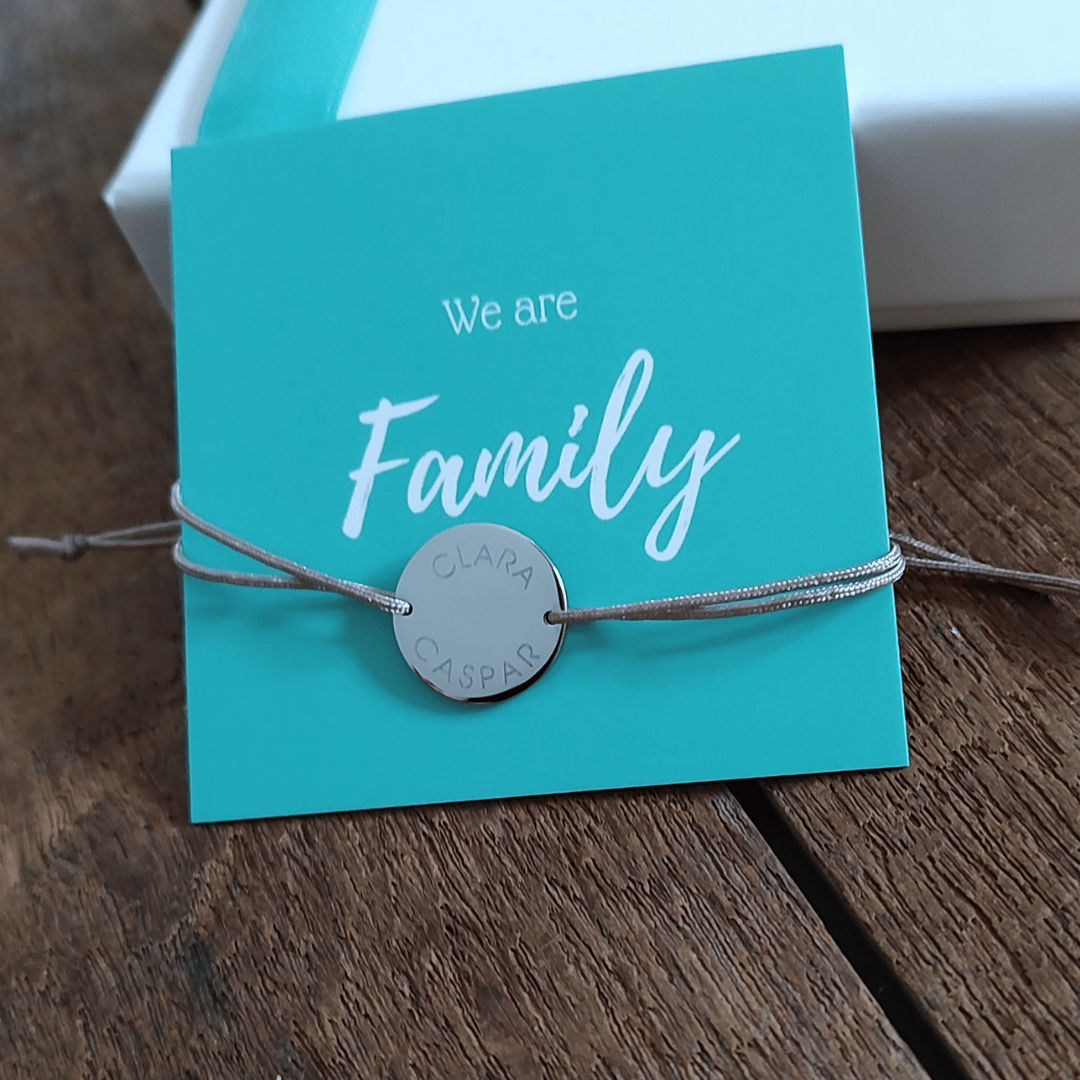 Nylon Armband für Herren mit großem Gravur Plättchen