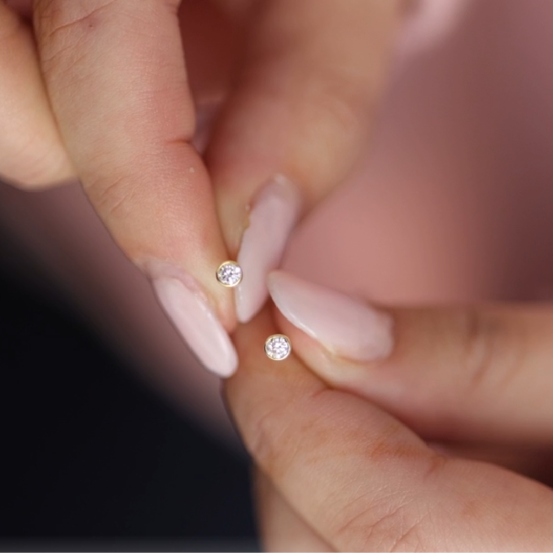 2 in 1 Geschenk Set 🎄 Buchstaben Kette GINA & Ohrstecker