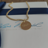 namenskette gold für Jungs, Taufkette personalisiert mit name für junge, schlichte halskette mit Anhänger Jungs und jugendliche junge