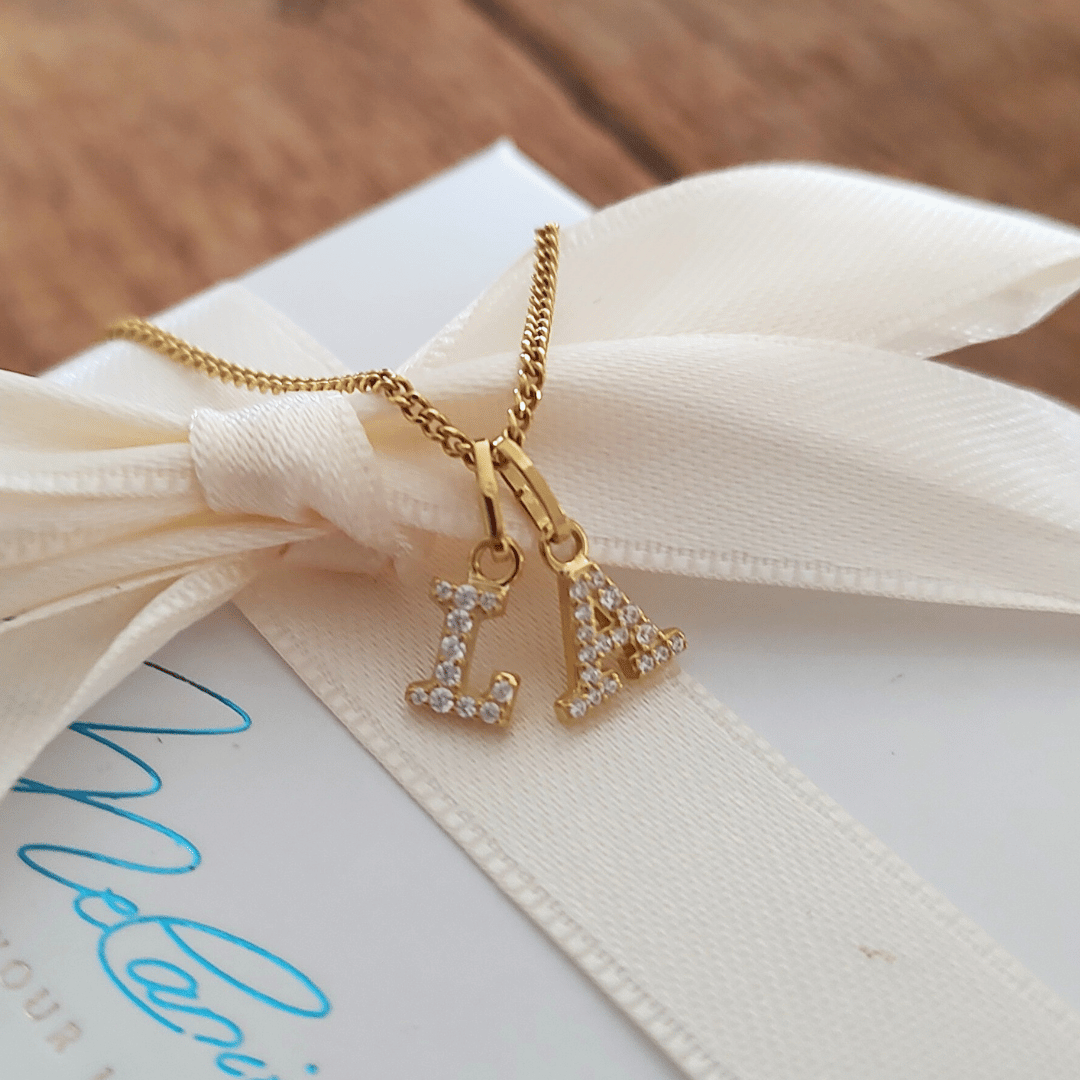 EDITH Goldkette mit 1-2 Buchstaben | 333 Gold