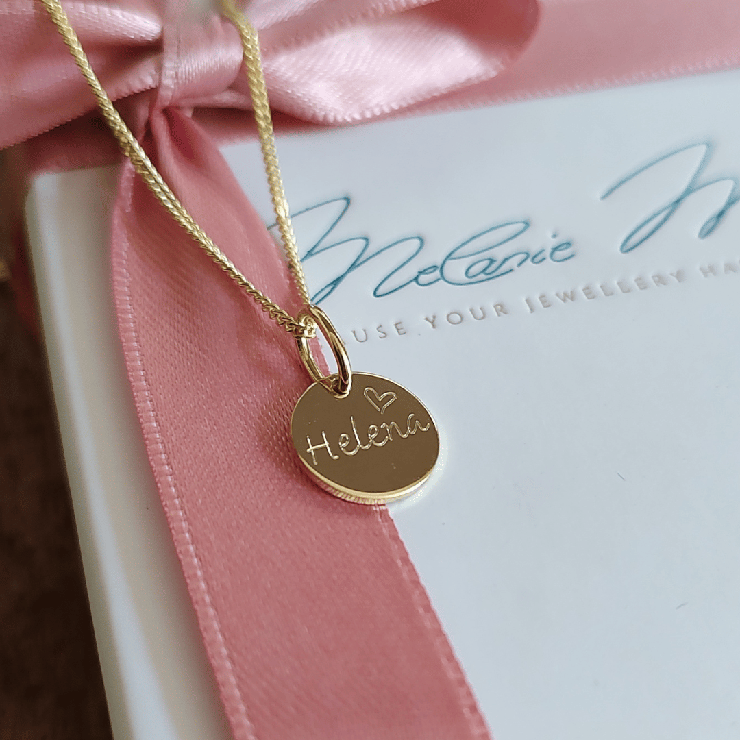 goldkette taufe 585 Gold, echte goldkette für Mädchen, kette echtes gold für Mädchen zur taufe und Kommunion, Taufkette echtes Gold mit Gravur, Kette zur Kommunion in 585 Gelbgold