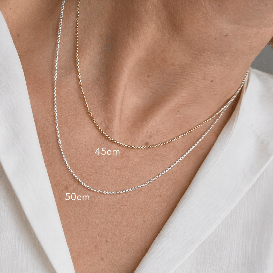 VIVI Elegante Venezianerkette | Silber, 333 Gold und 585 Gold