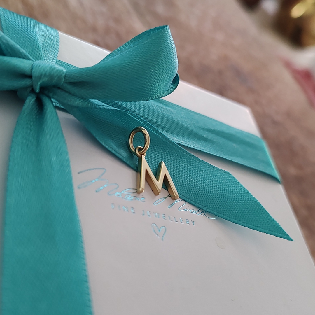 buchstabe gold anhänger, Echt Gold Buchstabe Kette, Gold Kette mit Buchstabe