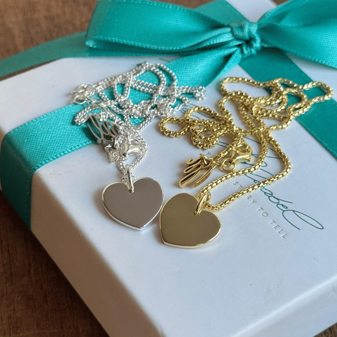 CHÉRIE Herz Kette mit Gravur