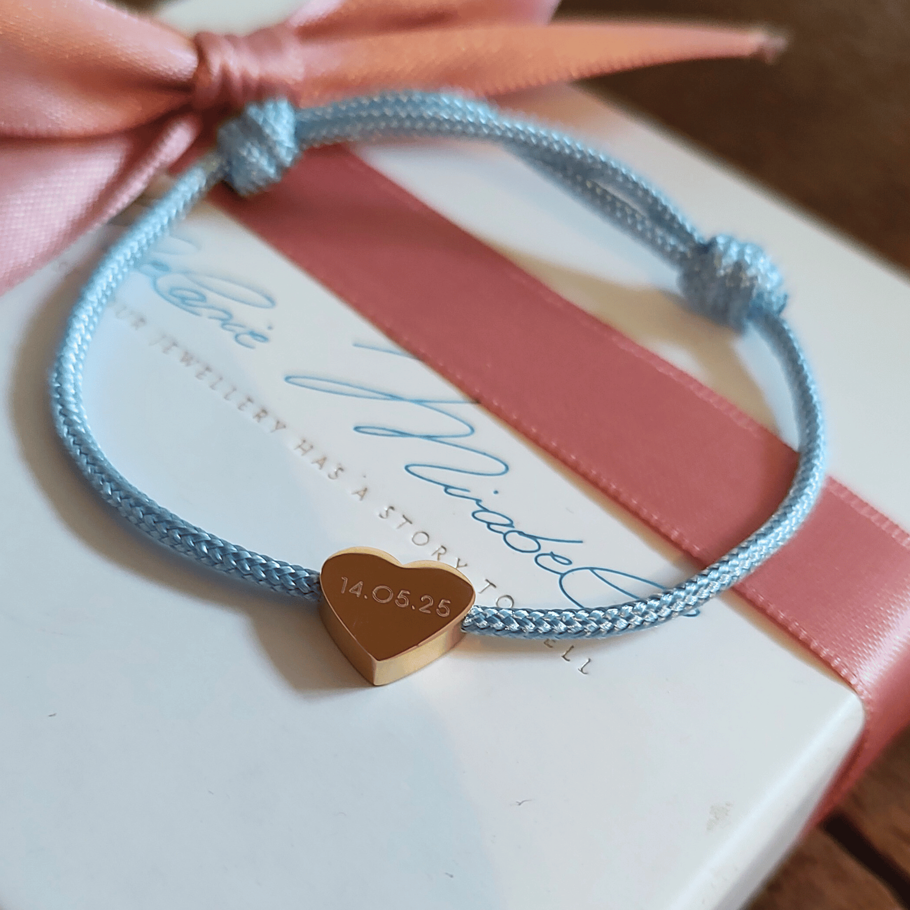 STELLA Herz Armband mit farbigen Paracord Band