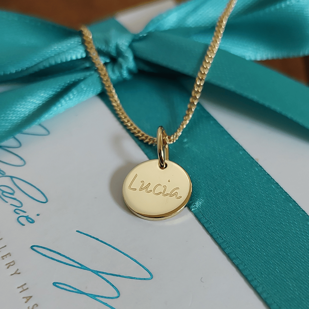 goldkette 333 gold, kette personalisiert 585 Gold, plättchen kette echt gold mit individuell gravuren, anfertigung nach meinen wünschen,schmuck aus der goldschmiede 