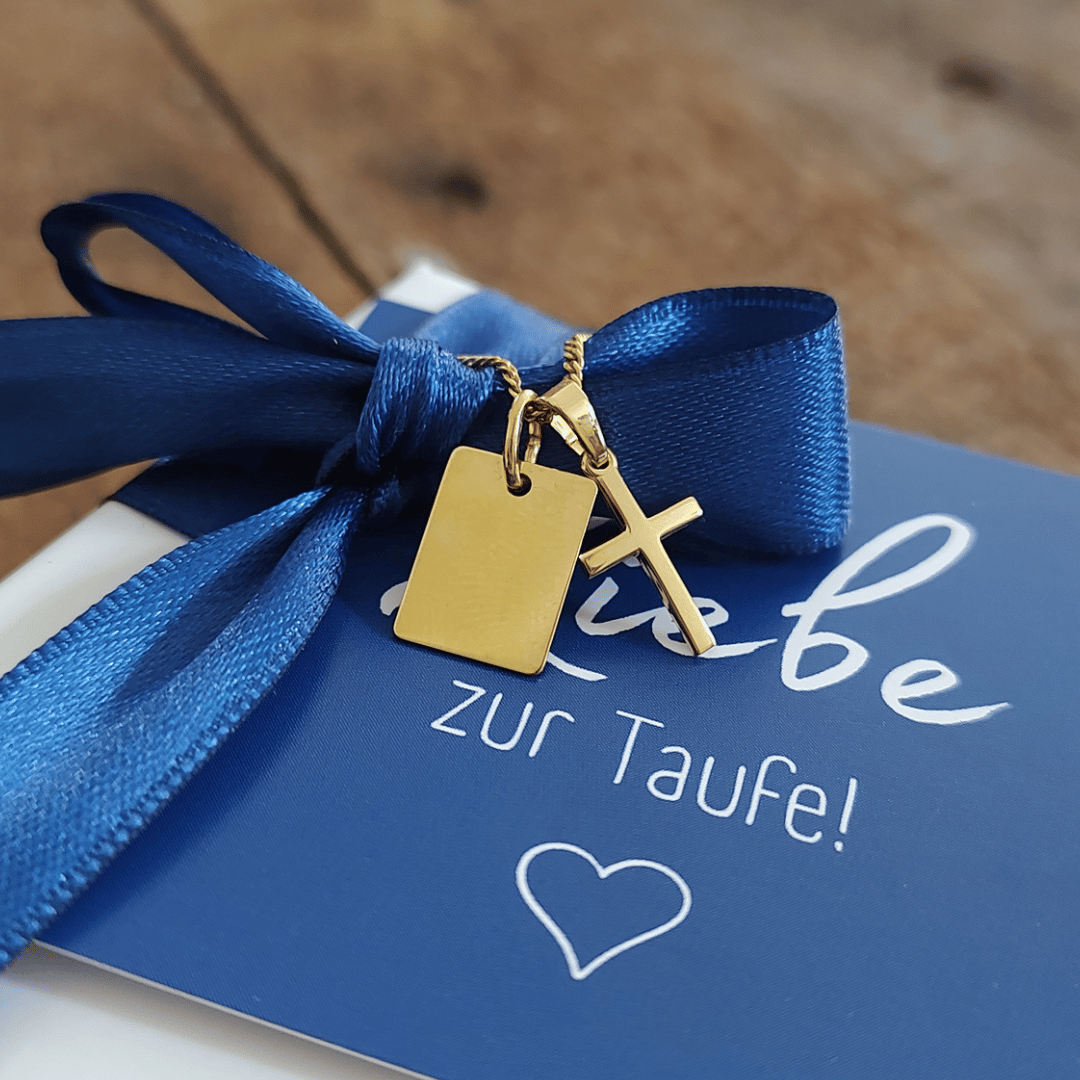 HUGO Gold Kette für Jungs mit Gravur