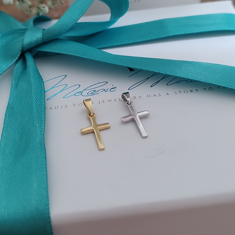 Kreuz Anhänger Gold, kreuz anhänger kinder, kreuz schmuck taufe, kreuzschmuck kinder, kreuz anhänger 925 silber, kreuz anhänger damen, kreuz anhänger klein, tauf gechenk für junge, taufschmuck junge, tauf anhänger mädchen und junge