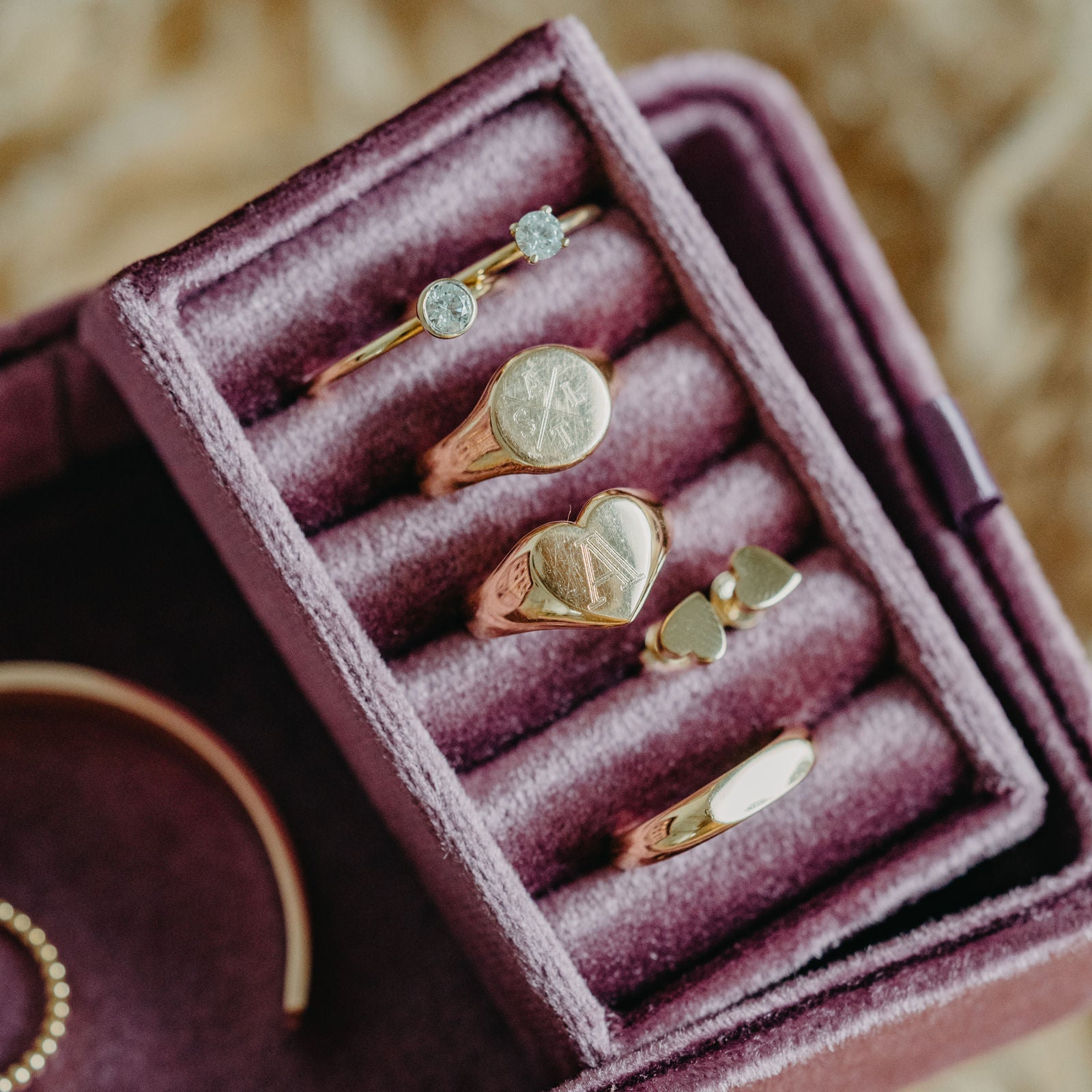 Reise Etui Schmuck, Travel Box Schmuck, Schmuckbox für Schmuck, Schmuck Etui Velours 