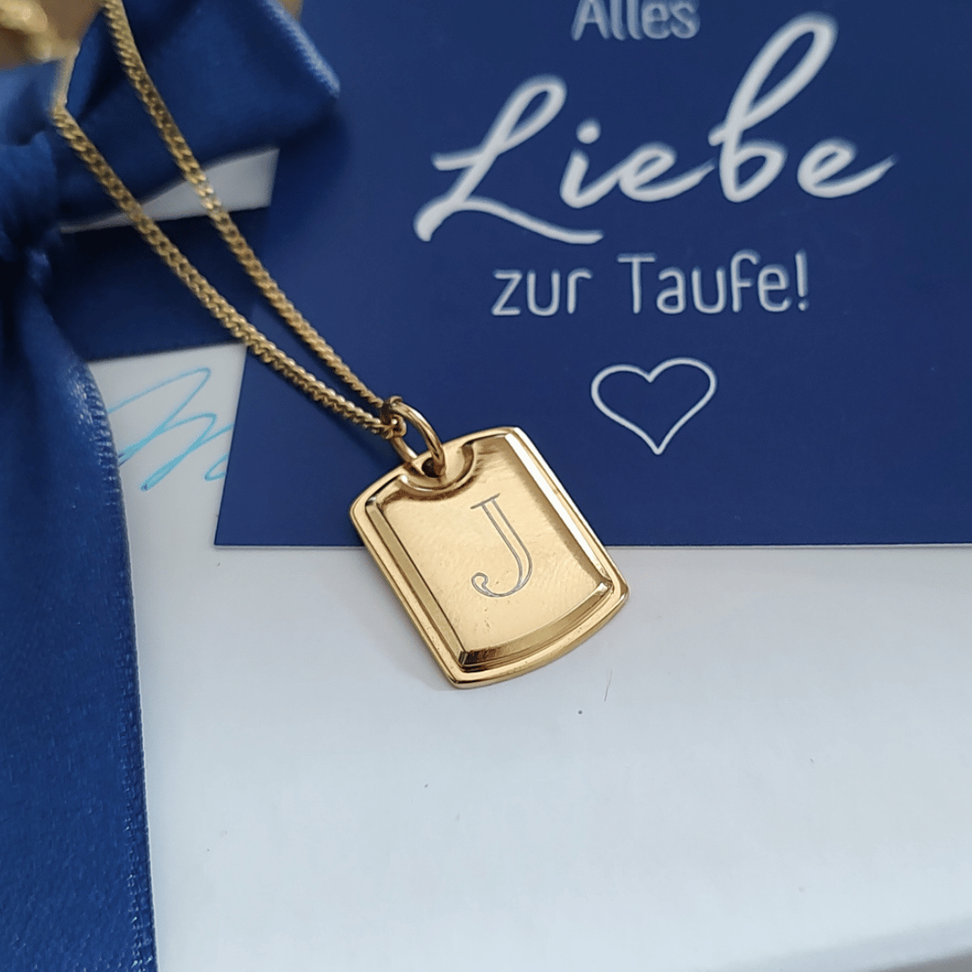 Kette gold Jungs zur Taufe und erstkommunion, silberkette junge taufe, geschenk junge personalisiert kommunion, schmuck teenager junge zum schulabschluss, jungs kette, schmuck junge mit gravur, taufgeschenk vom patenonkel an patenkind, geschenk für taufkind junge