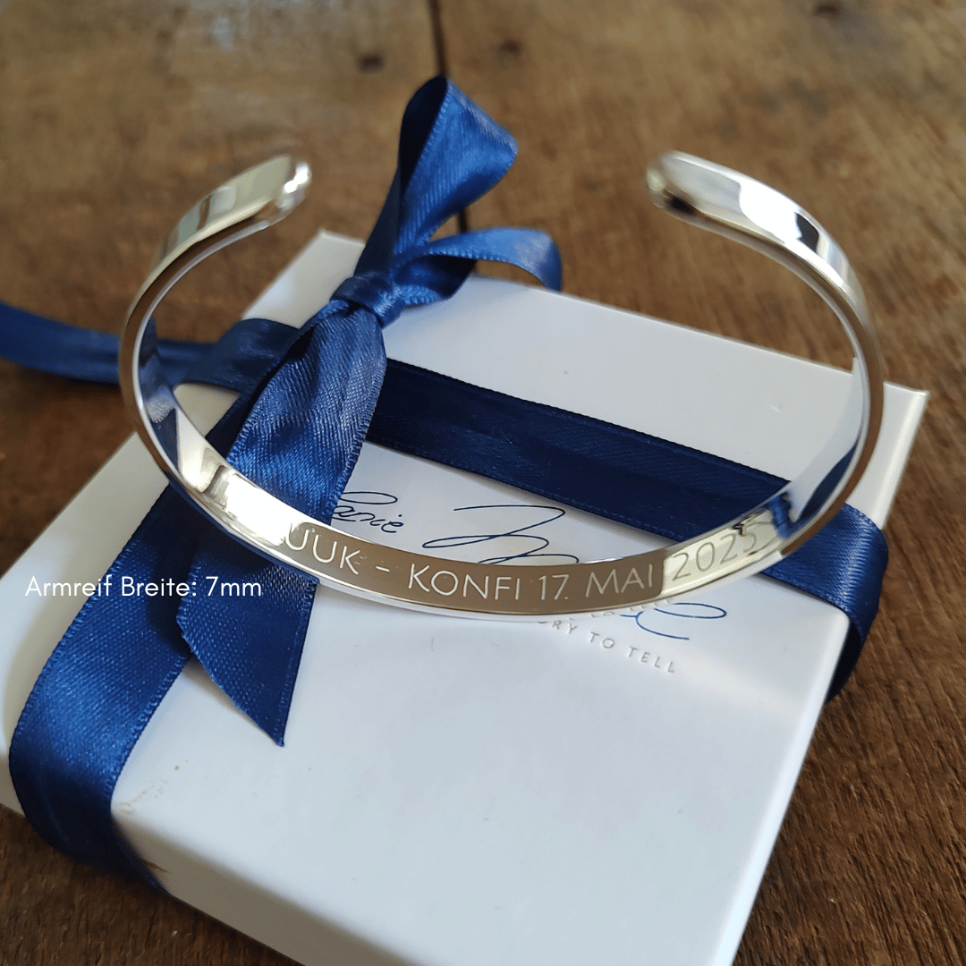 Silber Armreif Herren Silber, Armreif für Männer mit Gravur, Armreif Herren mit Gravur 925 Silber