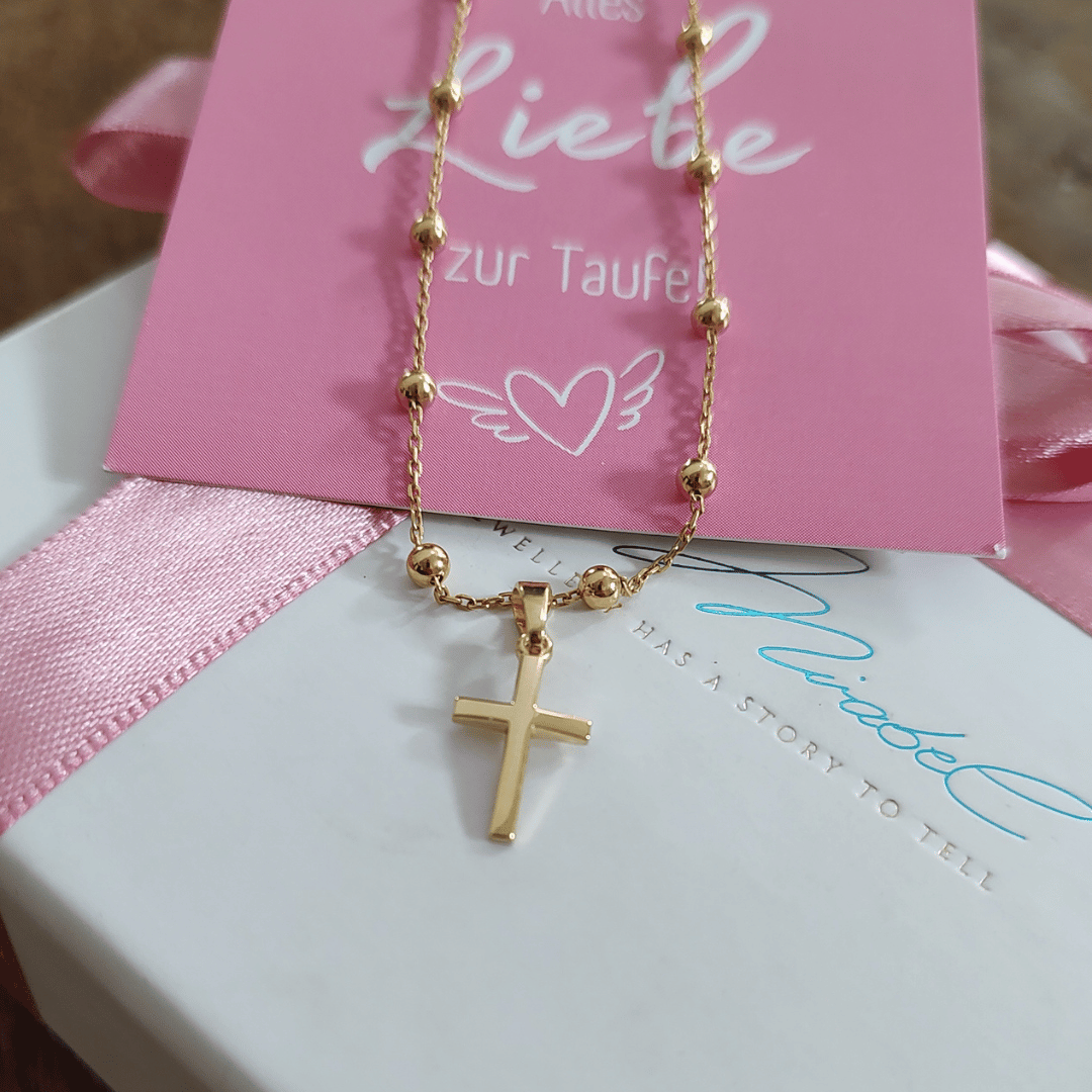 2 in 1 GESCHENKSET 🎁 Mein 1. Schmuckkästchen + Kreuz Kette