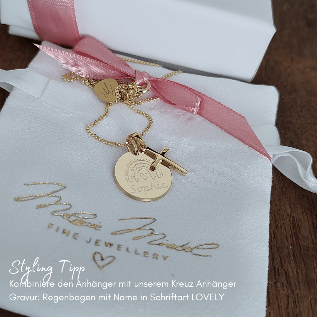 taufkette gold mit kreuz, kette personalisiert zur taufe und kommunion für mädchen, kette für 14 jährige, schmuck jugendliche mädchen, kette zur kommunion mädchen, kette kreuz kommunion mädchen, kette kreuz gold kommunion, kette tauf gold mädchen