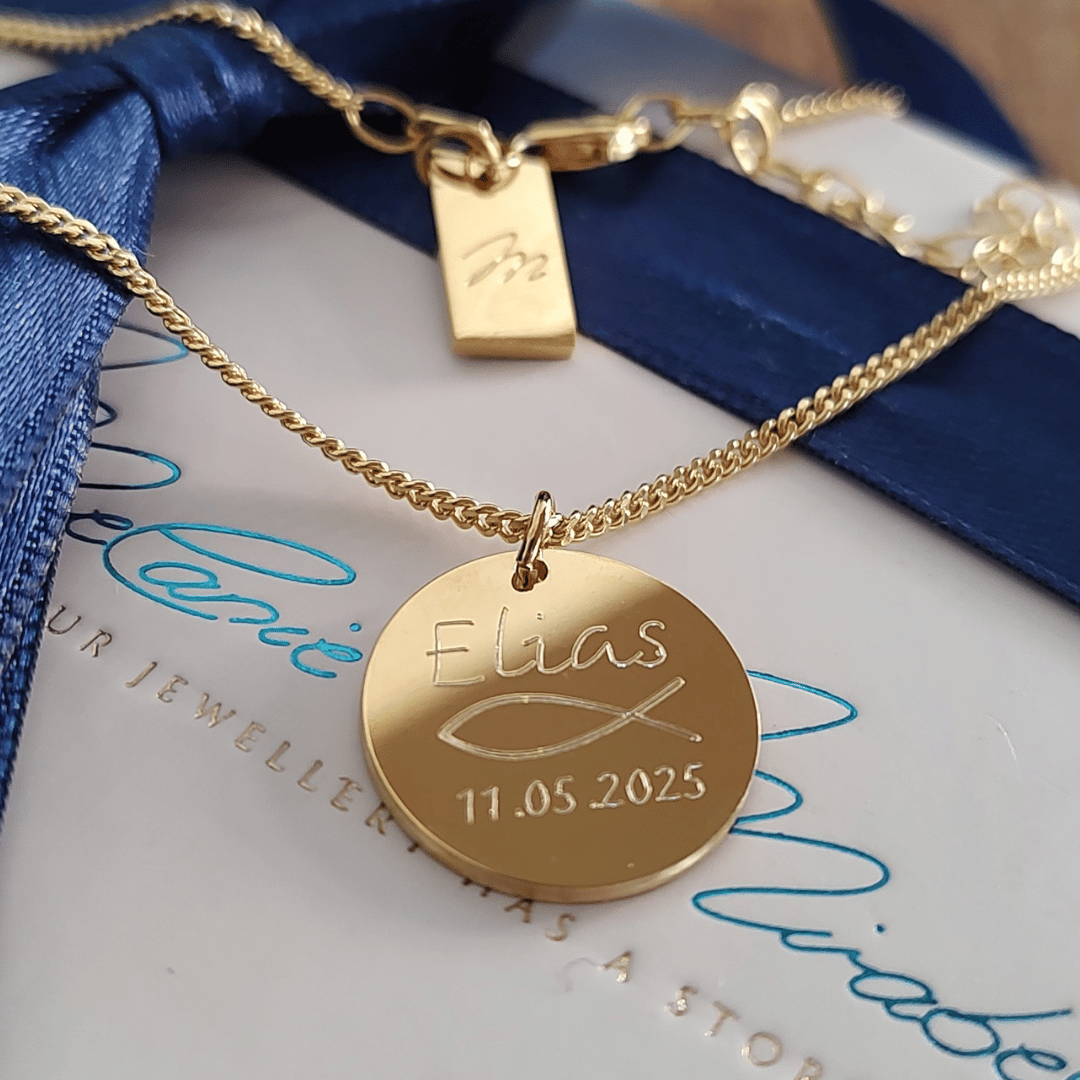 Lenny name chain for boys with engraving trailer