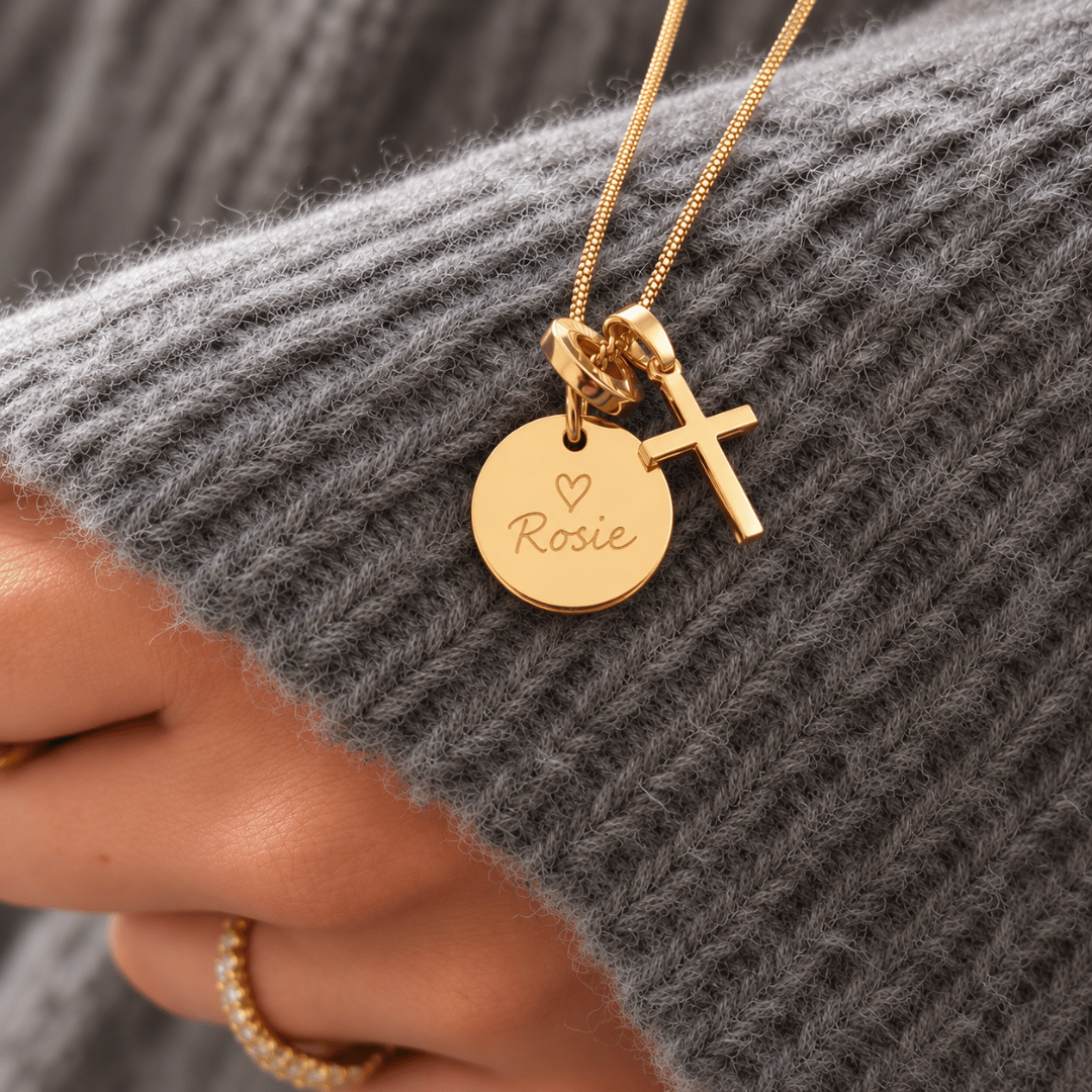 charm divider gold um anhänger an der kette zu trennen und mehr zur geltung zu bringen. hübsche anhänger trenner für deine charm kette. 