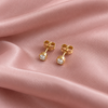 Zarte runde Ohrstecker | 333 Gold