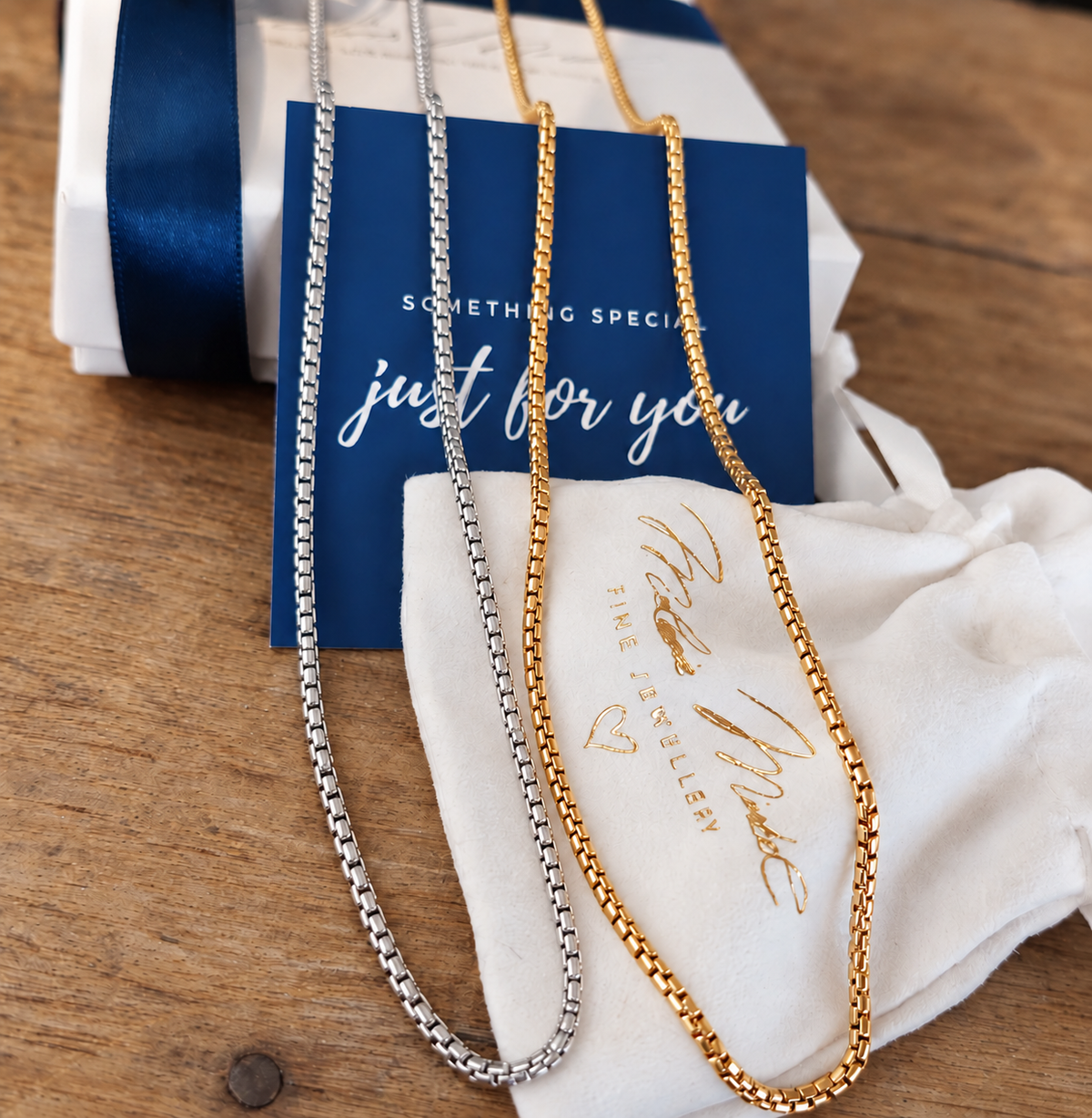 Venise Venetian Chain pour hommes | Or, argent