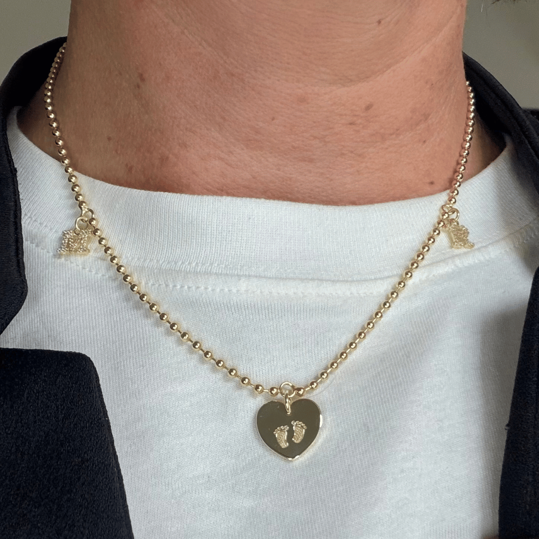 HERZENSBANDE Gestalte Deine eigene Familienkette mit bis zu 6 Anhängern
