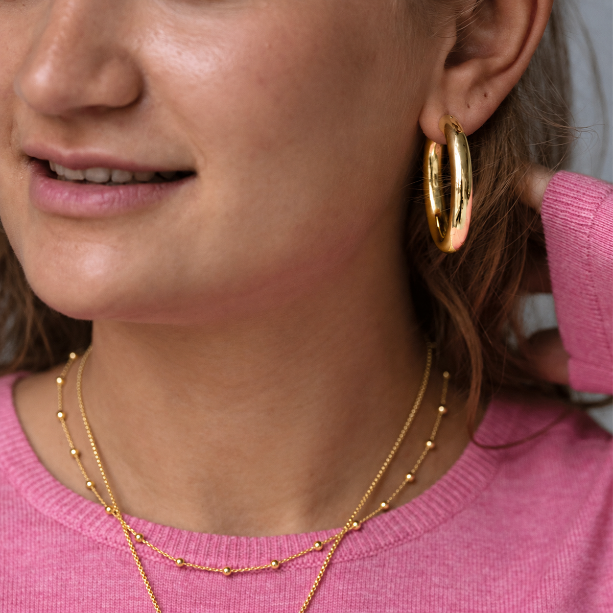 GOLDIE Creolen Large | Gold