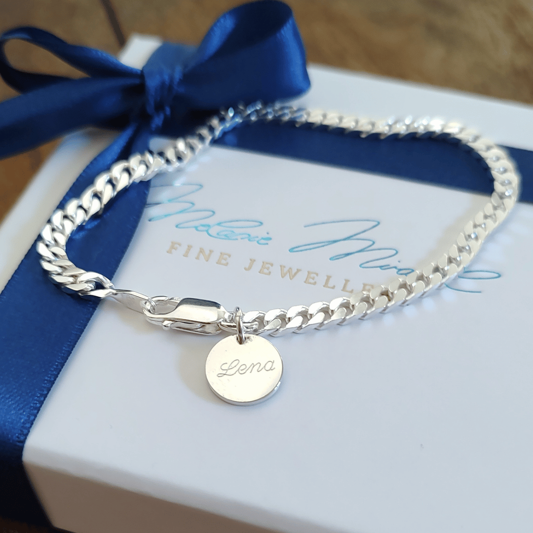 WINSTON Panzerarmband 925 Silber für Männer