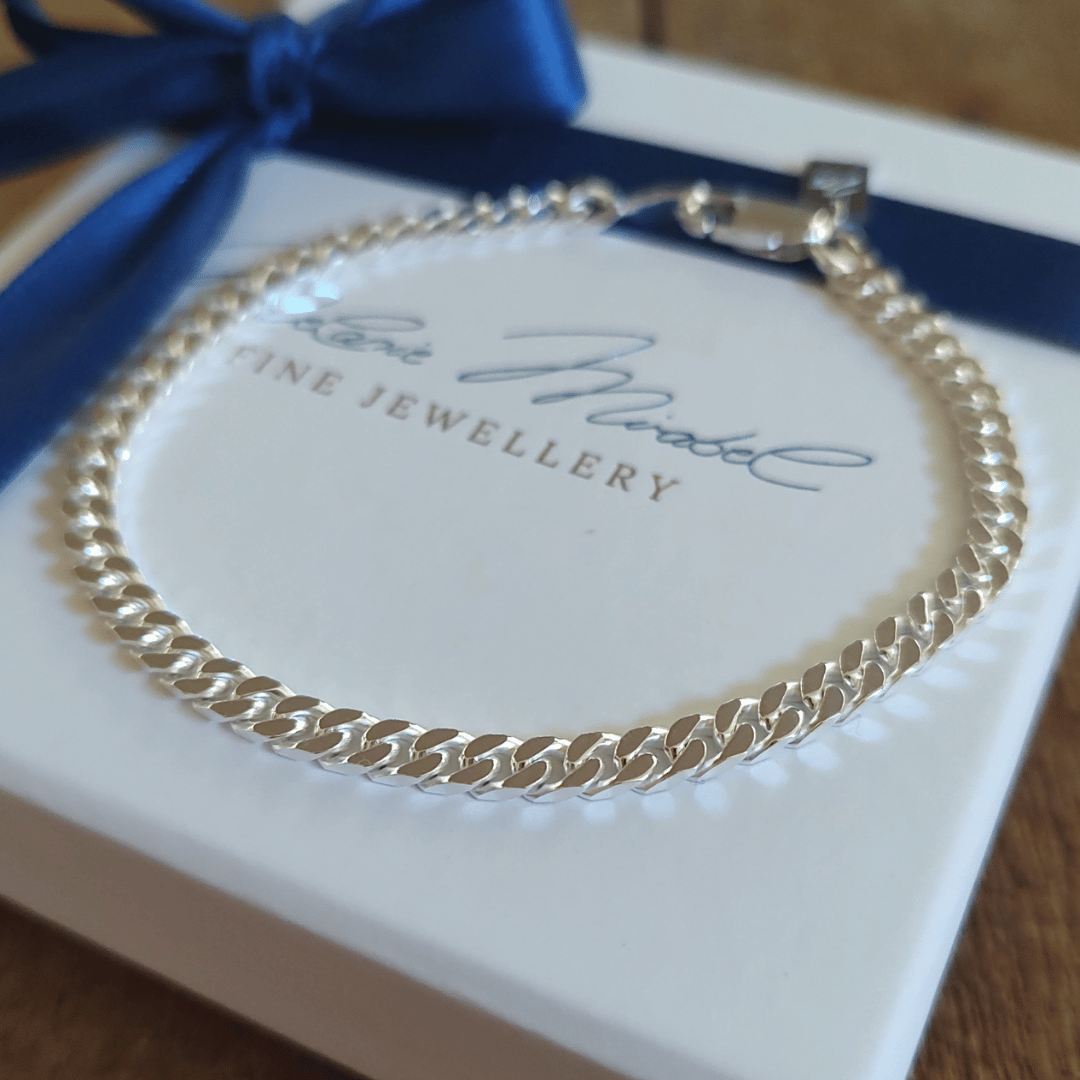 WINSTON Panzerarmband 925 Silber für Männer