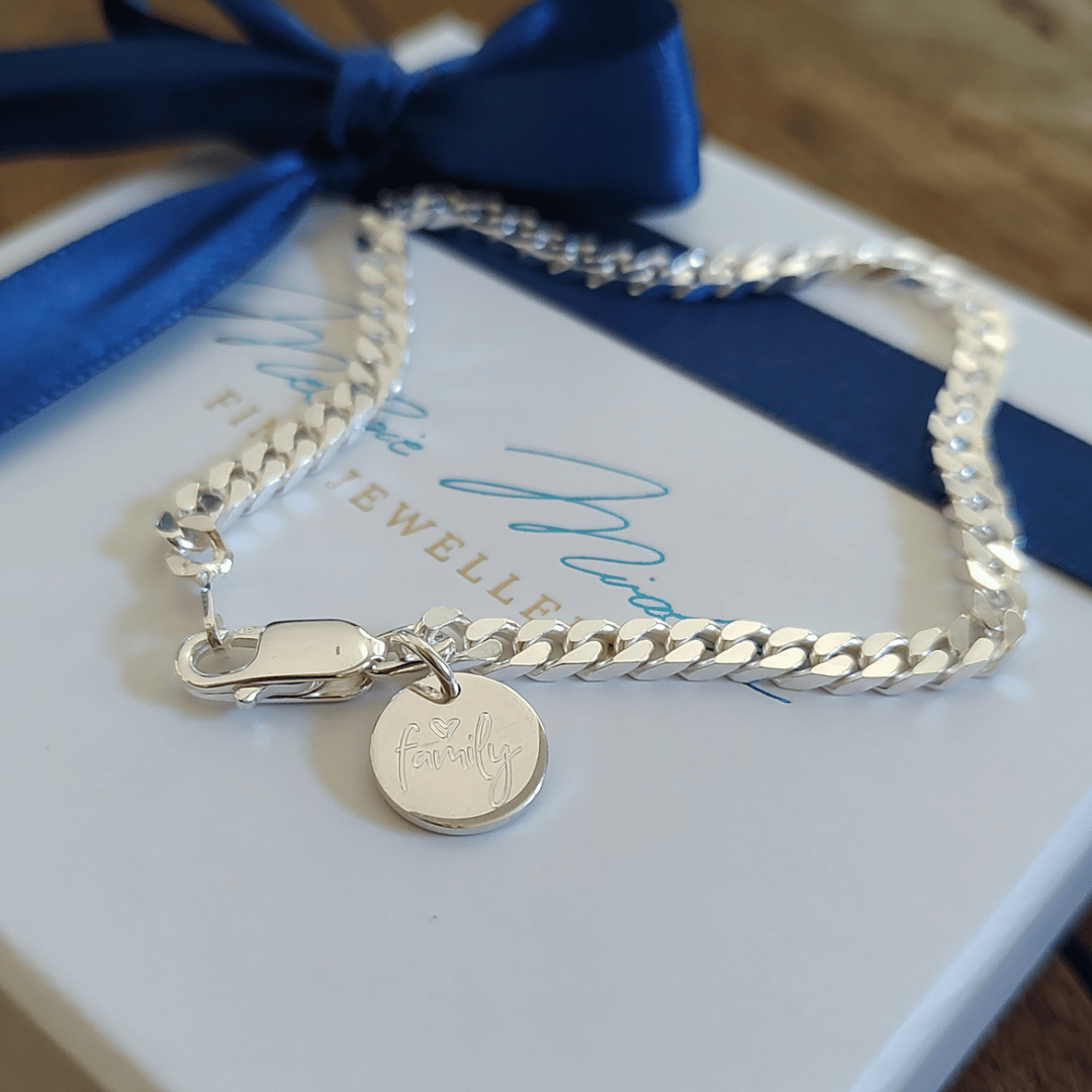 WINSTON Panzerarmband 925 Silber für Männer