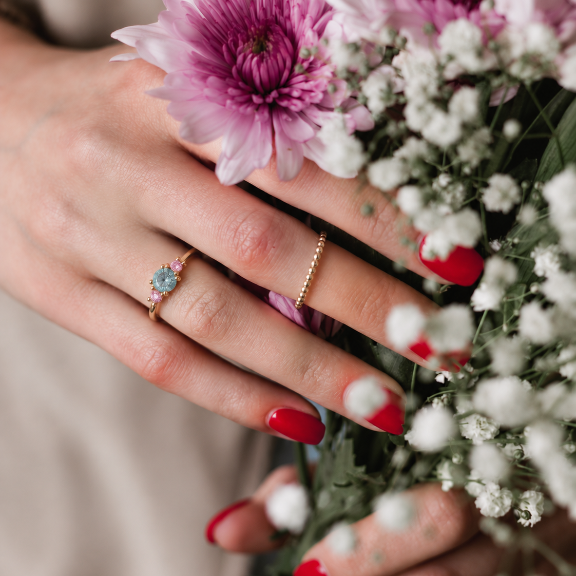 CELESTE Trilogie Ring 3 Diamanten